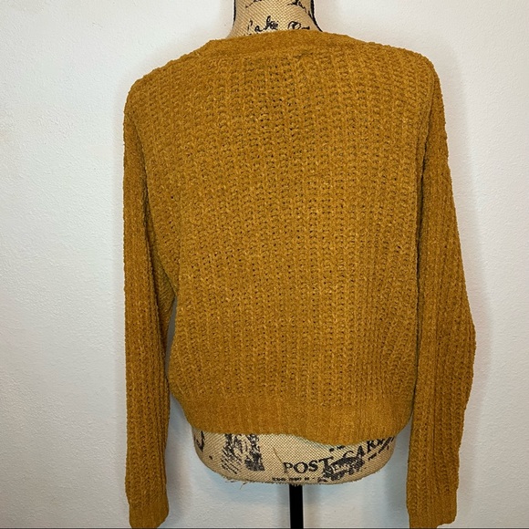 Love Tree Velour Yellow Sweater - Picture 2 of 10